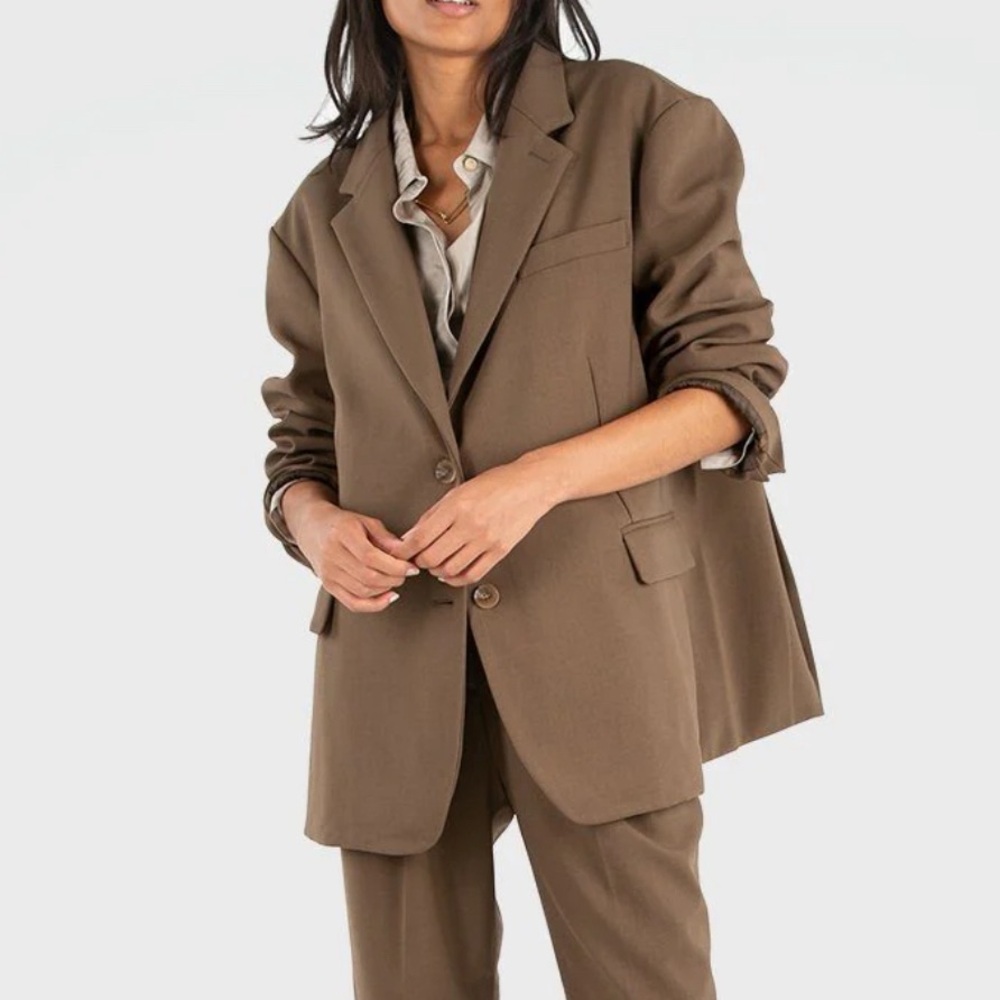 NWT The Frankie Shop Bea Blazer | Chocolate | XS